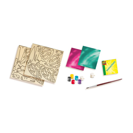 Set de decorat Fluturi din Lemn, +5 ani, SES Creative 672142