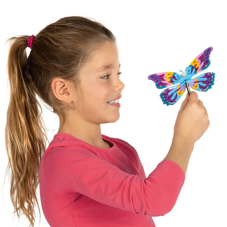 Set de decorat Fluturi din Lemn, +5 ani, SES Creative 672143