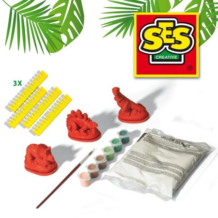 Set mulaj si pictura Dinozauri, +5 ani, SES Creative 672224