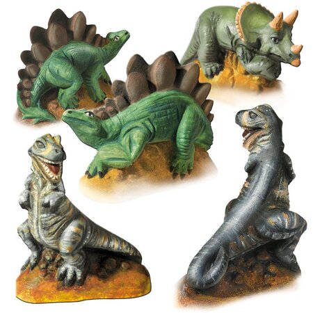 Set mulaj si pictura Dinozauri, +5 ani, SES Creative 672223