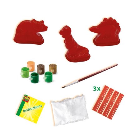 Set mulaj si pictura Dinozauri, +5 ani, SES Creative 672219