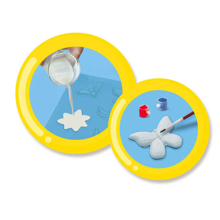 Set mulaj si pictura Fluturi cu Sclipici, +5 ani, SES Creative 672236