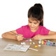 Set mulaj si pictura Fluturi cu Sclipici, +5 ani, SES Creative 672235