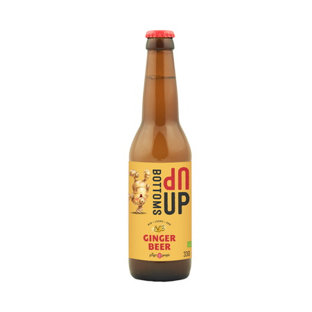 Bere de ghimbir Bio fara alcool, 330 ml, Bottoms Up