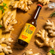 Bere de ghimbir Bio fara alcool Bottoms Up, 330 ml, The Ginger People 672278