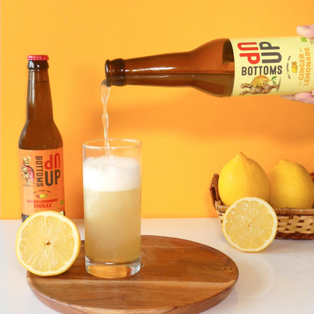 Limonada Bio cu ghimbir Bottoms Up, 330 ml, The Ginger People 672292