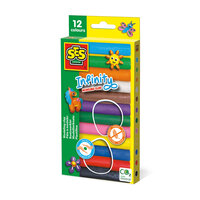 Set Plastilina Infinity, +3 ani, 12 culori, SES Creative