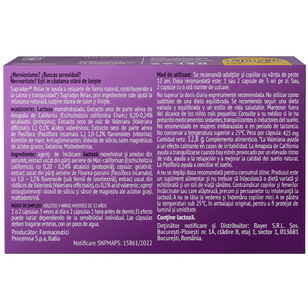Supradyn Relax, 30 capsule, Bayer 672373