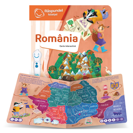 Carte interactiva Romania, +6 ani, Raspundel Istetel 672486