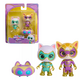 Set de joaca cu 2 figurine si accesorii, +3 ani, Diverse Modele, SuperKitties 672599