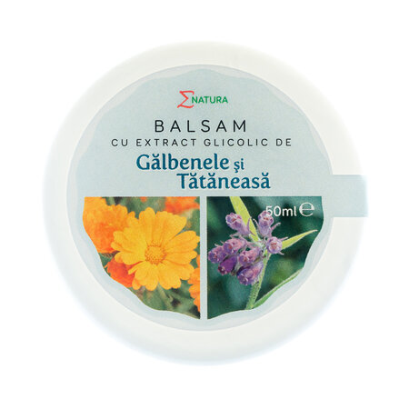 Balsam de galbenele si tataneasa, 50 ml, Enatura 672761