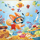 Puzzle Plus: Loki goes snorkeling, 4 ani+, 35 piese, Loki 672930