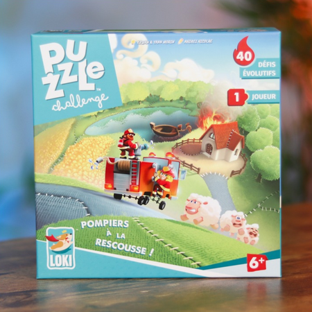 Puzzle Challenge: Firefighters to the rescue, 40 piese, 6 ani+, Loki 672976