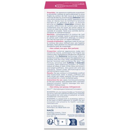Crema de ochi Sensibio Eye+, 15 ml, Bioderma 775680
