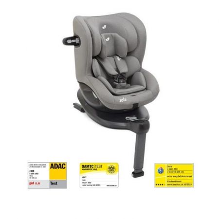 Scaun auto rotativ I-Spin 360°, Gray Flannel