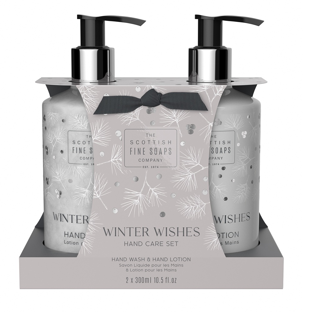 Set pentru ingrijirea mainilor Winter Wishes, 2 x 300 ml, Scottish Fine Soaps