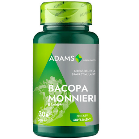 Bacopa Monieri, 350 mg, 30 capsule, Adams Supplements