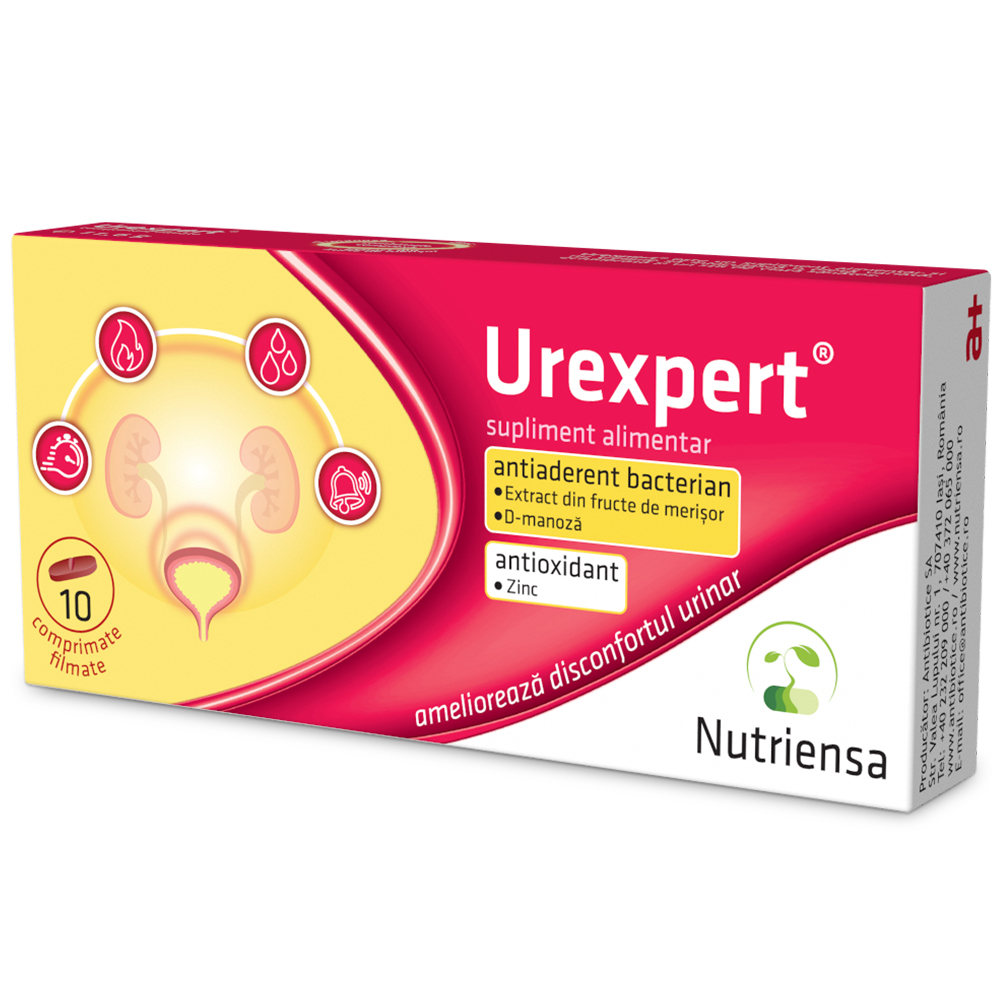 Urexpert Nutriensa, 10 comprimate filmate, Antibiotice SA