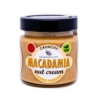 Crema de nuci de macadamia crunchy - prajite usor, 180 g, Macadamia