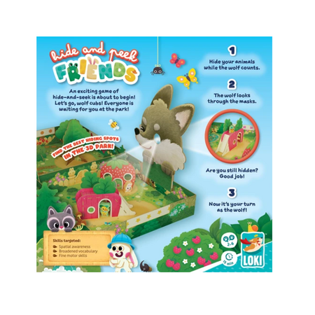 Joc pentru copii Hide and Peek Friends, 3 ani+, Loki 673120