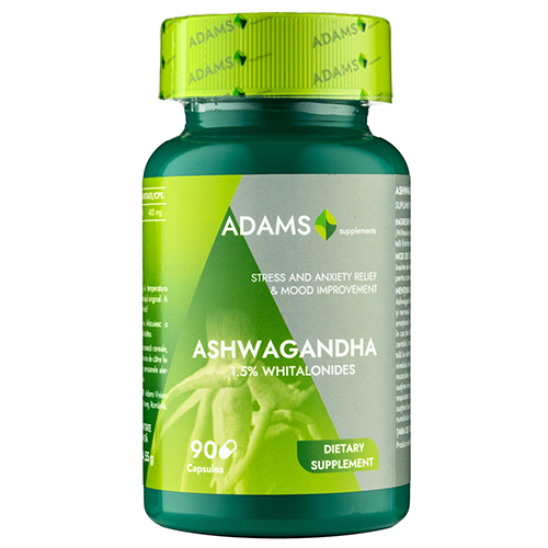 Ashwagandha, 400 mg, 90 capsule, Adams Supplements