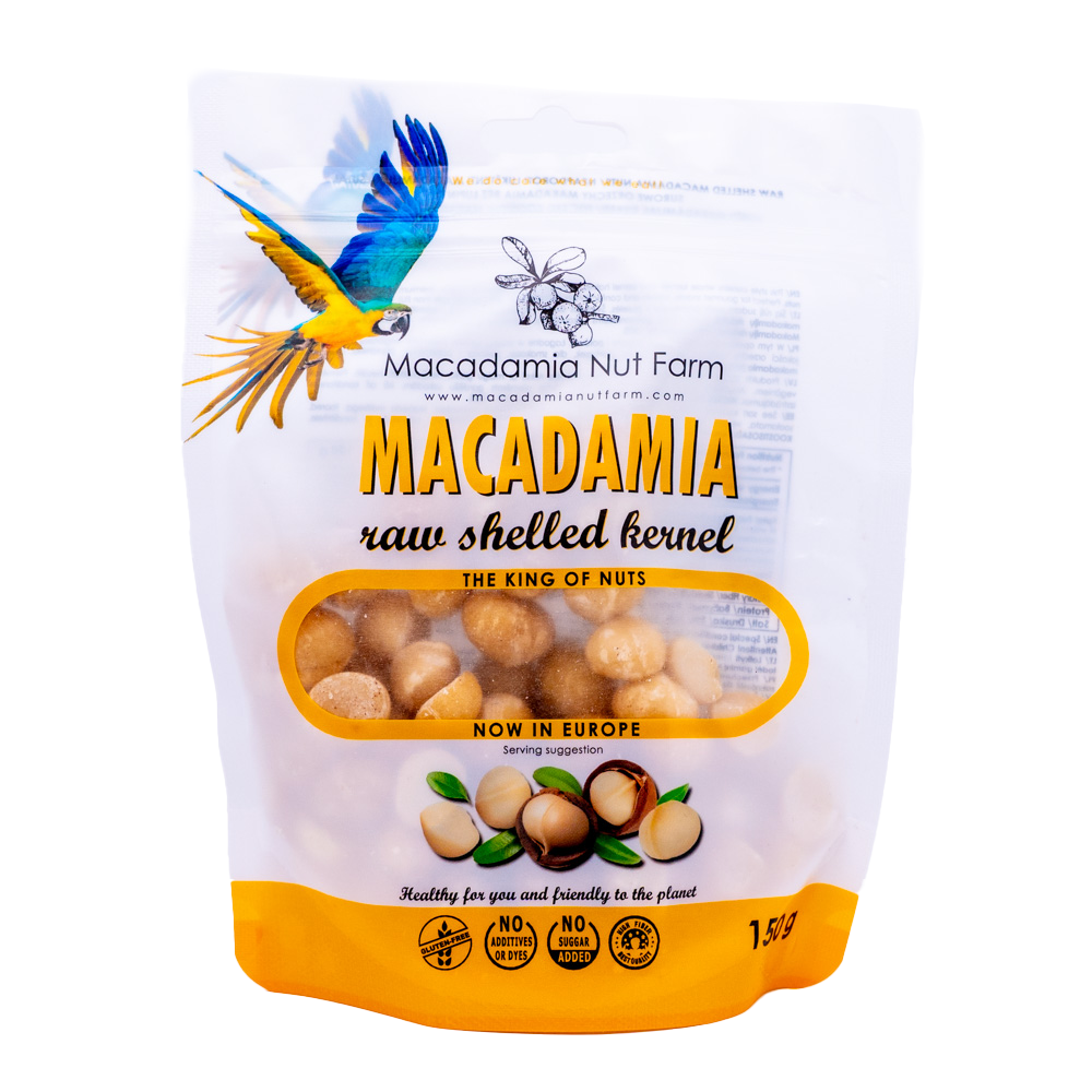 Nuci de Macadamia decojite crude, 150 g, Macadamia