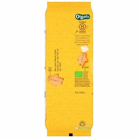 Biscuiti Bio cu banana, + 12 luni, 135 g, Organix 673234