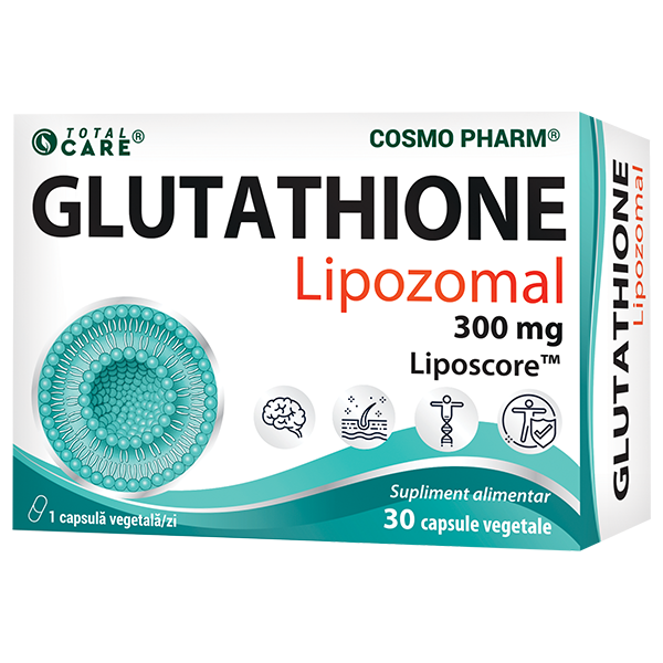 Glutathione Lipozomal, 300 mg, 30 capsule vegetale, Cosmopharm