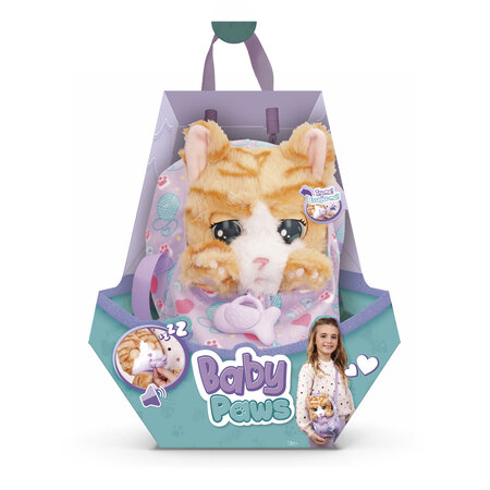 Jucarie interactiva Pisica, 30 cm, Baby Paws