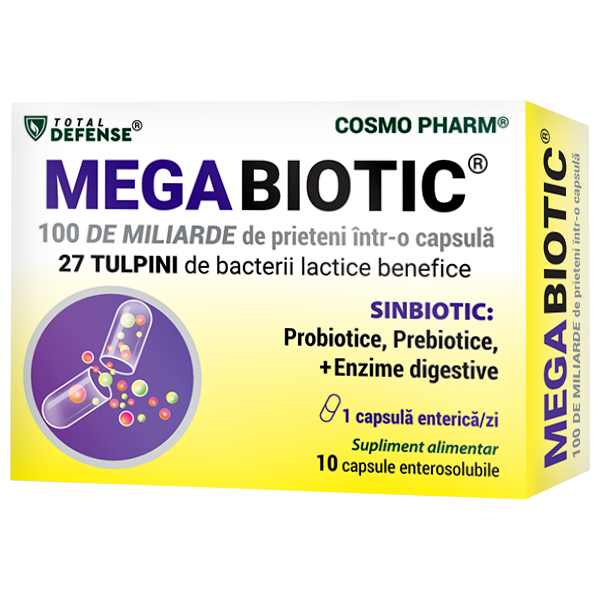 Megabiotic, 10 capsule enterosolubile, Cosmopharm