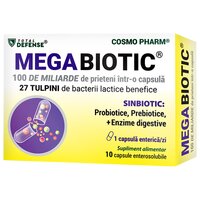 Megabiotic, 10 capsule enterosolubile, Cosmopharm
