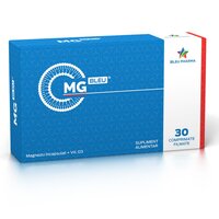 Magneziu incapsulat + Vitamina D3 Mg Bleu, 30 comprimate, Bleu Pharma