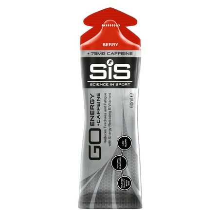 Gel energizant cu aroma de fructi rosii Go Energy Caffeine, 60 ml, Sis