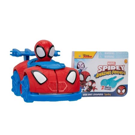 Vehicul cu lansator de sageti cu figurina inclusa Paienjenelul Marvel, 3 ani+, Diverse modele, Marvel 685052