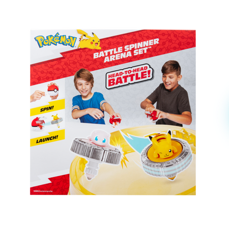 Set de joaca cu doua figurine Pokémon Battle Spinner Arena, 4 ani+, Pokemon 673513