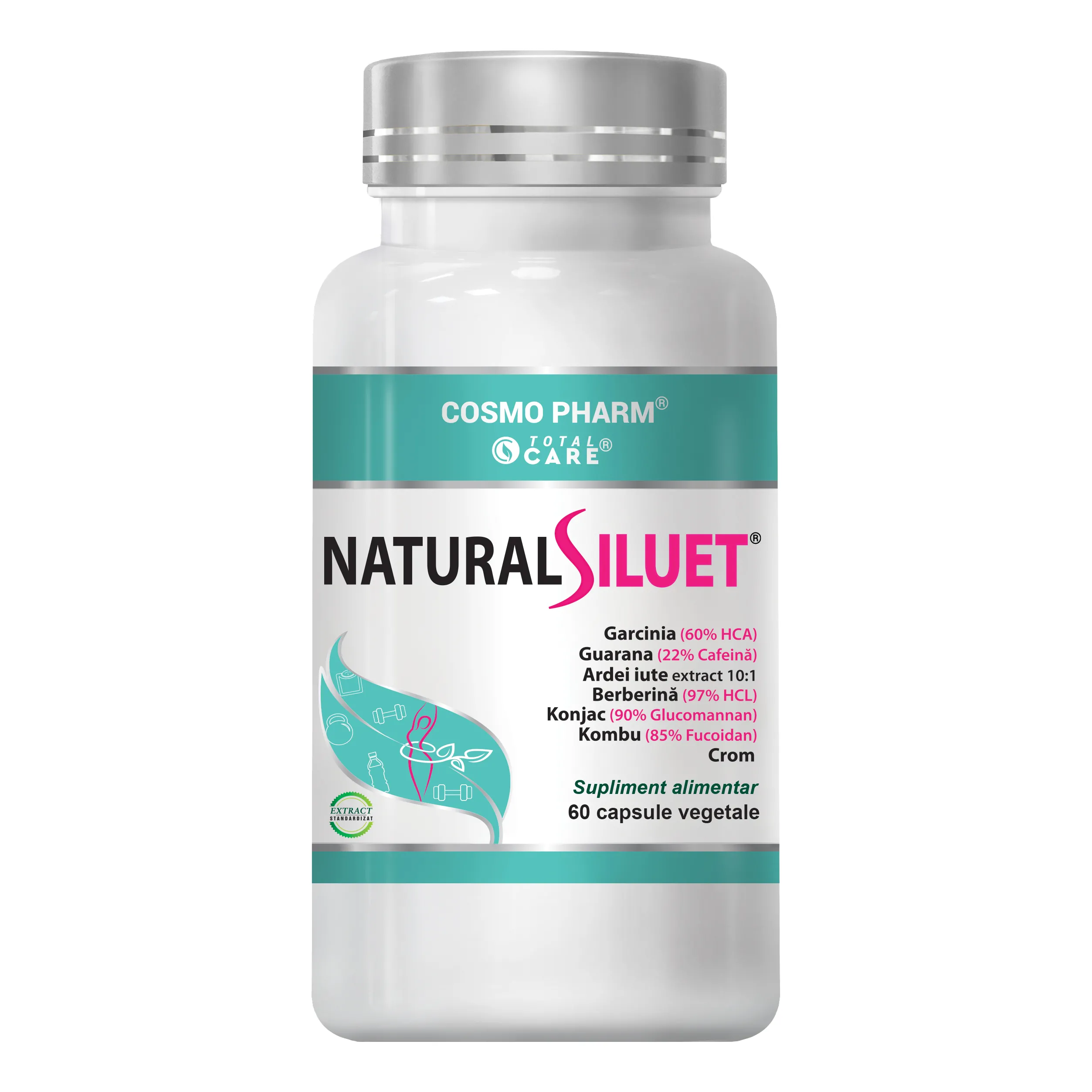 Natural Siluet, 60 capsule vegetale, Cosmopharm