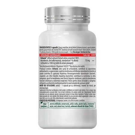 Usturoi fara miros, 1500 mg, 60 capsule vegetale, Cosmopharm 673577