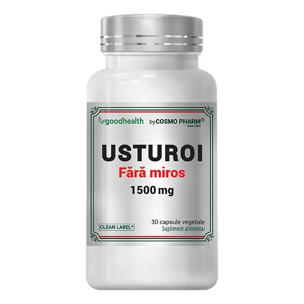 Usturoi fara miros, 1500 mg, 60 capsule vegetale, Cosmopharm