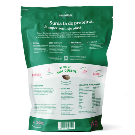 Granola cu seminte, 350 g, Sanovita 673666