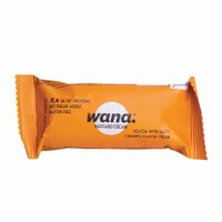 Napolitana proteica crocanta cu cacao, alune si caramel sarat, 43 g, Wana