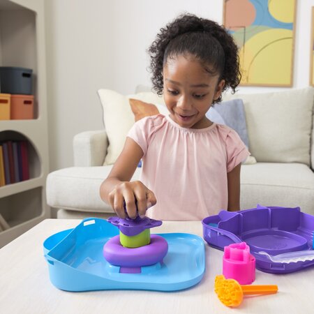 Set de joaca nisip kinetic Squish Motion, + 5 ani, Kinetic Sand 673837
