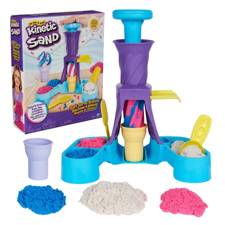 Set de joaca nisip kinetic Inghetata, + 5 ani, Kinetic Sand 673865