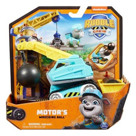 Rubble and Crew Motor si tractorul cu bila pentru demolare Patrula catelusilor, 3 ani+, Nickelodeon