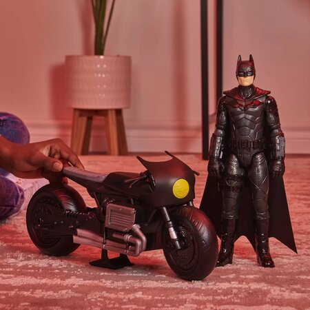 Figurina Batman si motocicleta, +4 ani, Spin Master 674066