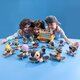 Set cu 2 Mini Skateboard si 2 figurine cu casca alba si gri Sk8 Crew, 9.6 cm, 5 ani+, Tech Deck 674120