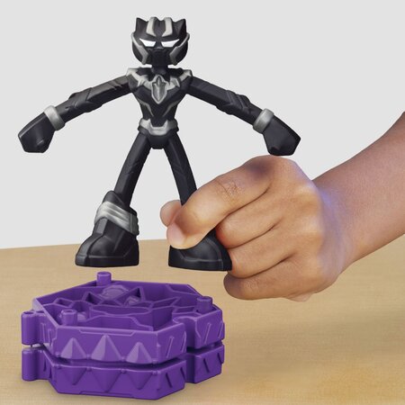 Figurina flexibila cu accesorii Black Panther Marvel, 10 cm, +4 ani, Play Doh 674145