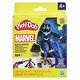 Figurina flexibila cu accesorii Black Panther Marvel, 10 cm, +4 ani, Play Doh 674142