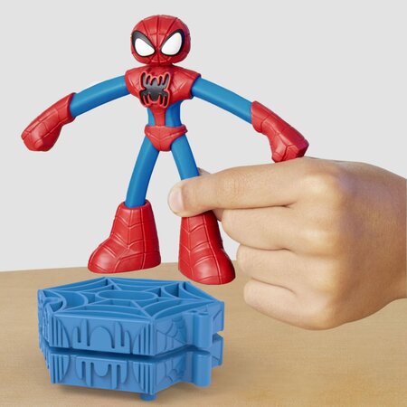 Figurina flexibila cu accesorii Spider Man Marvel, 10 cm, +4 ani, Play Doh 674150