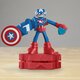 Figurina flexibila cu accesorii Captain America Marvel, 10 cn, +4 ani, Play Doh 674158