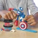 Figurina flexibila cu accesorii Captain America Marvel, 10 cn, +4 ani, Play Doh 674155